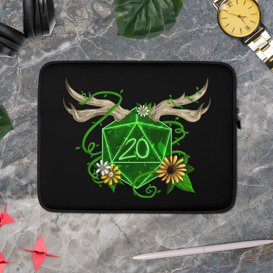 Druid by Ayafae - Black Laptop Sleeve