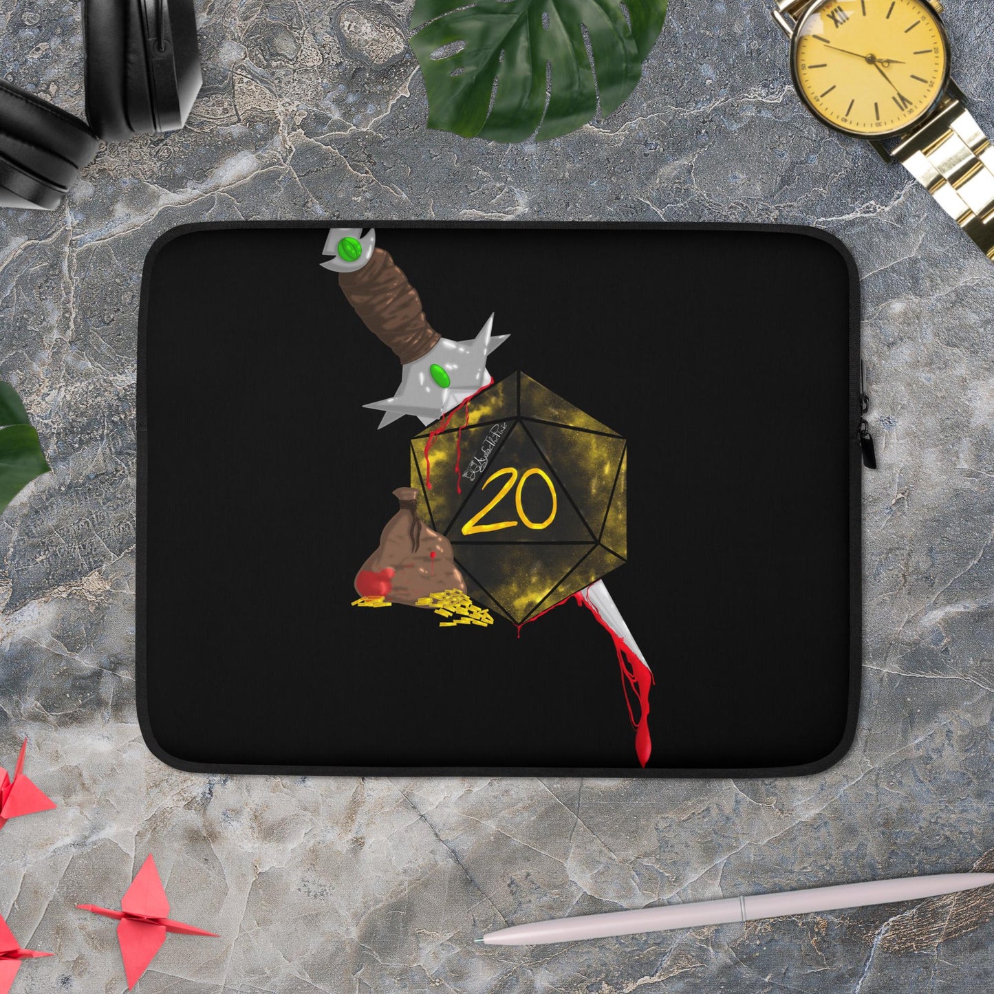 Rogue by Ayafae - Black Laptop Sleeve