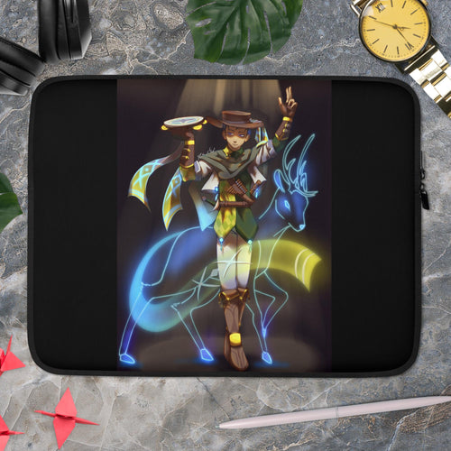 Bard by YoownÃ - Black Laptop Sleeve