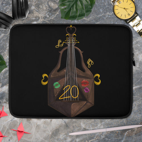 Bard by Ayafae - Black Laptop Sleeve