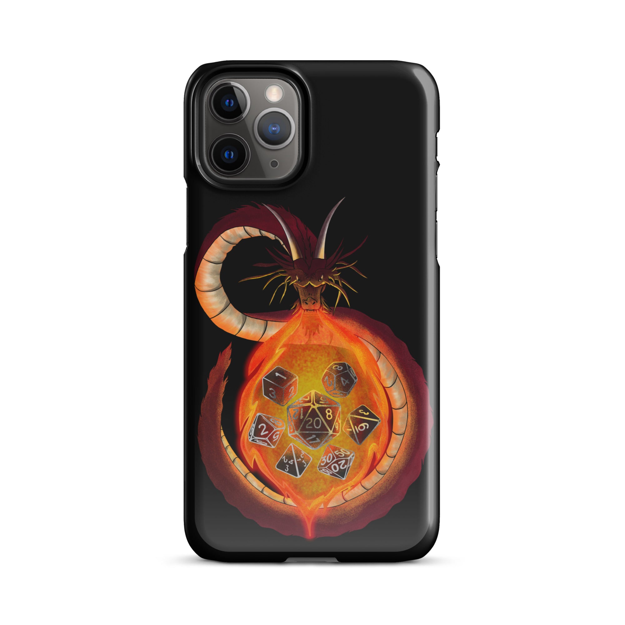 Dragon Forged Dice - Black Snap case for iPhone®