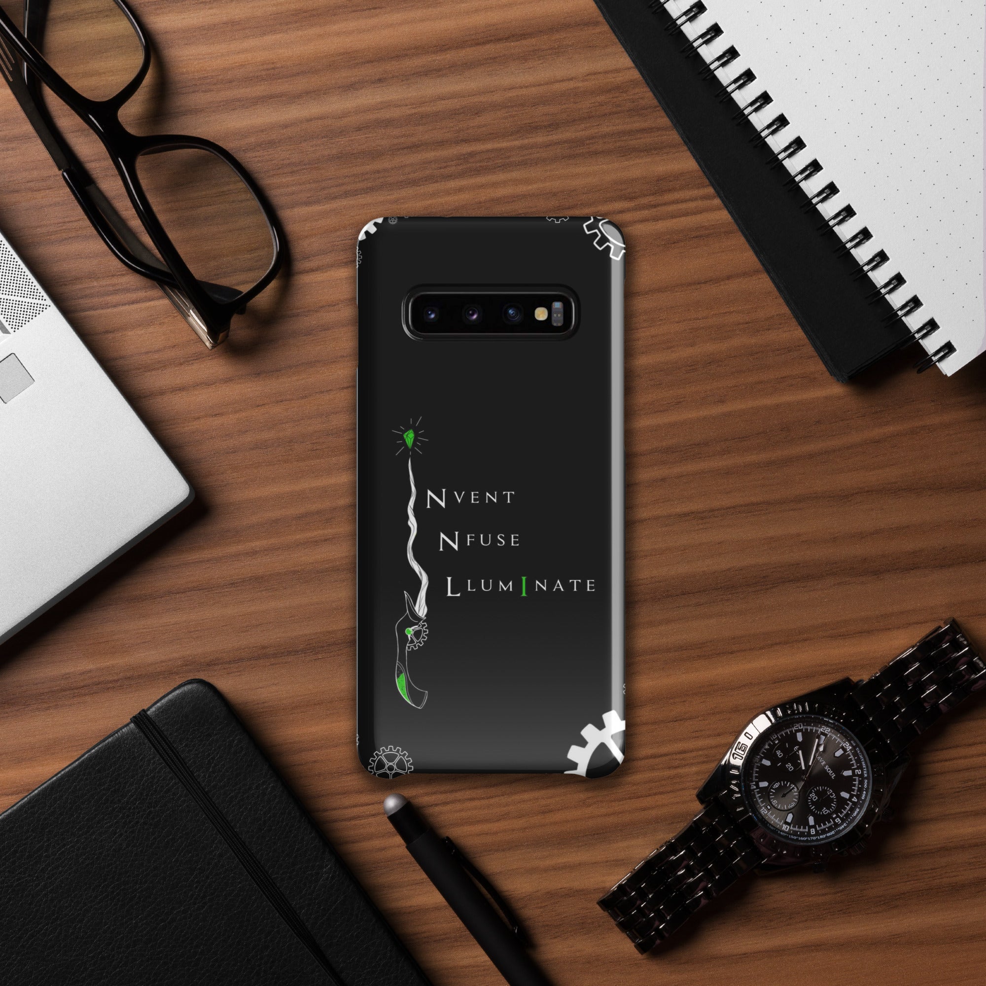 Invent, Infuse, Illuminate - Black Snap case for Samsung®