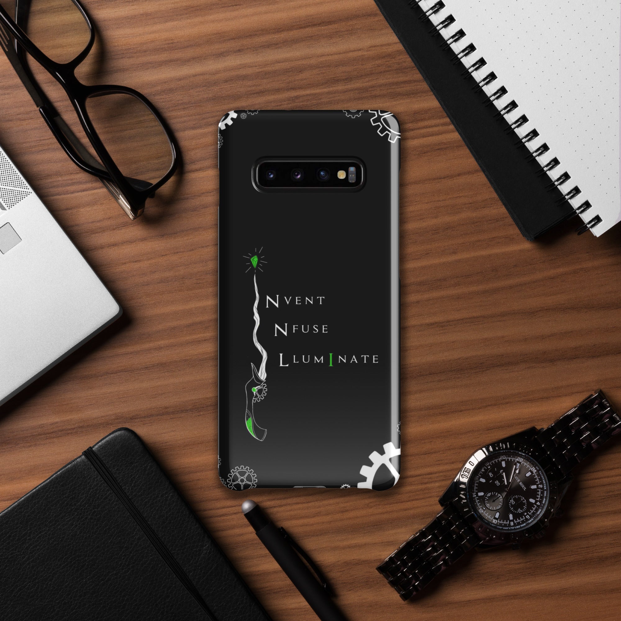 Invent, Infuse, Illuminate - Black Snap case for Samsung®