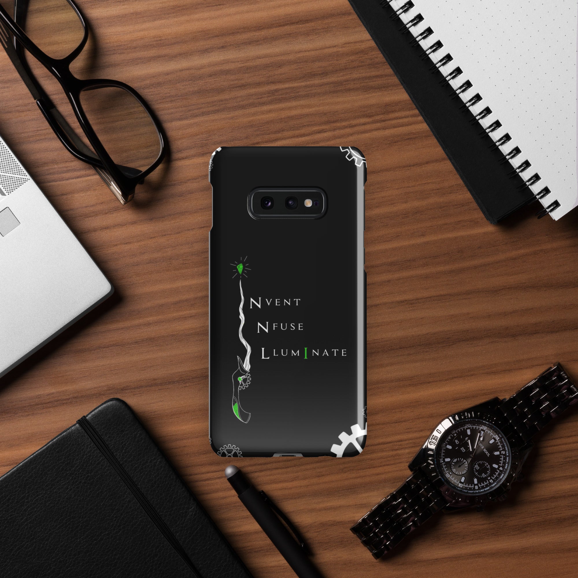 Invent, Infuse, Illuminate - Black Snap case for Samsung®