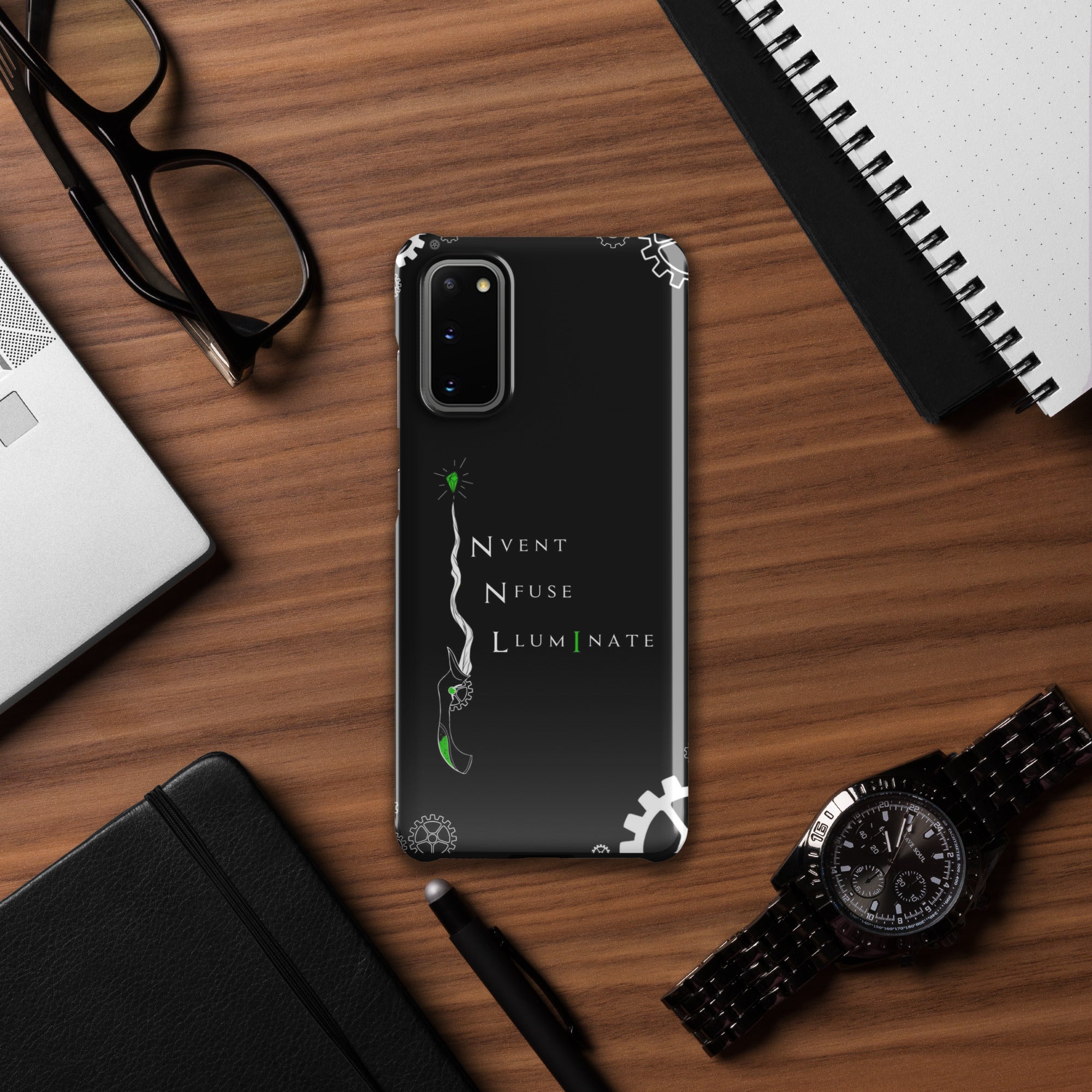 Invent, Infuse, Illuminate - Black Snap case for Samsung®