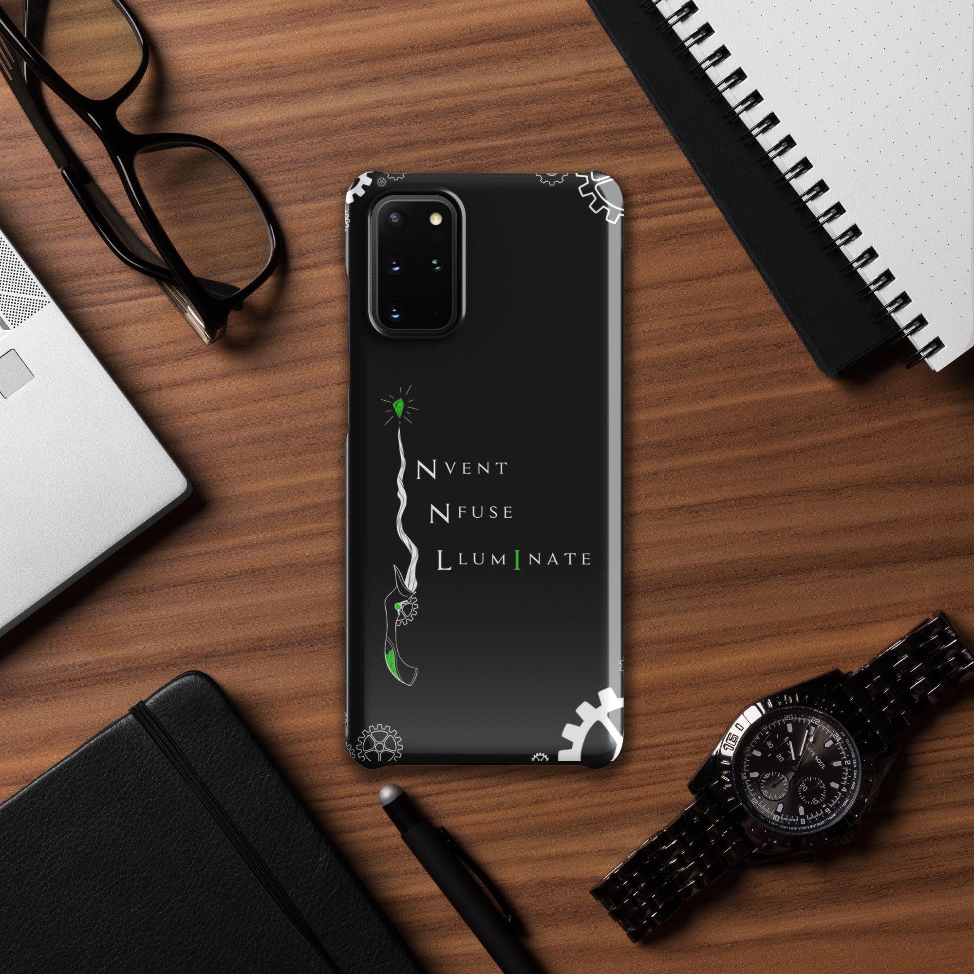 Invent, Infuse, Illuminate - Black Snap case for Samsung®
