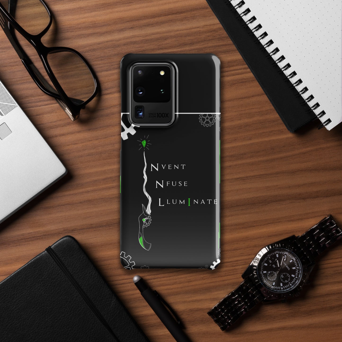 Invent, Infuse, Illuminate - Black Snap case for Samsung®