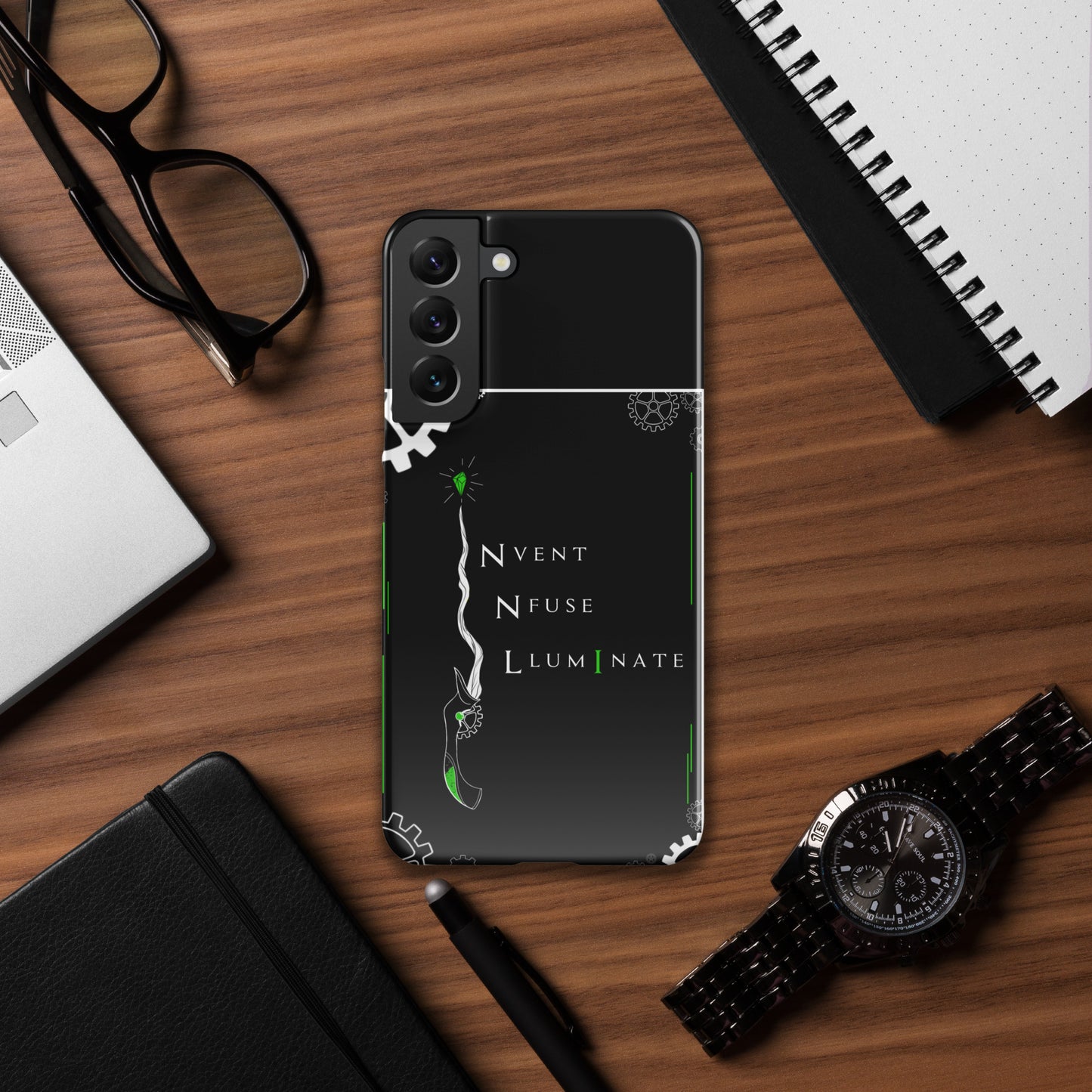 Invent, Infuse, Illuminate - Black Snap case for Samsung®