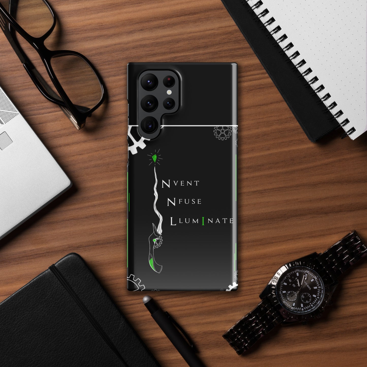 Invent, Infuse, Illuminate - Black Snap case for Samsung®