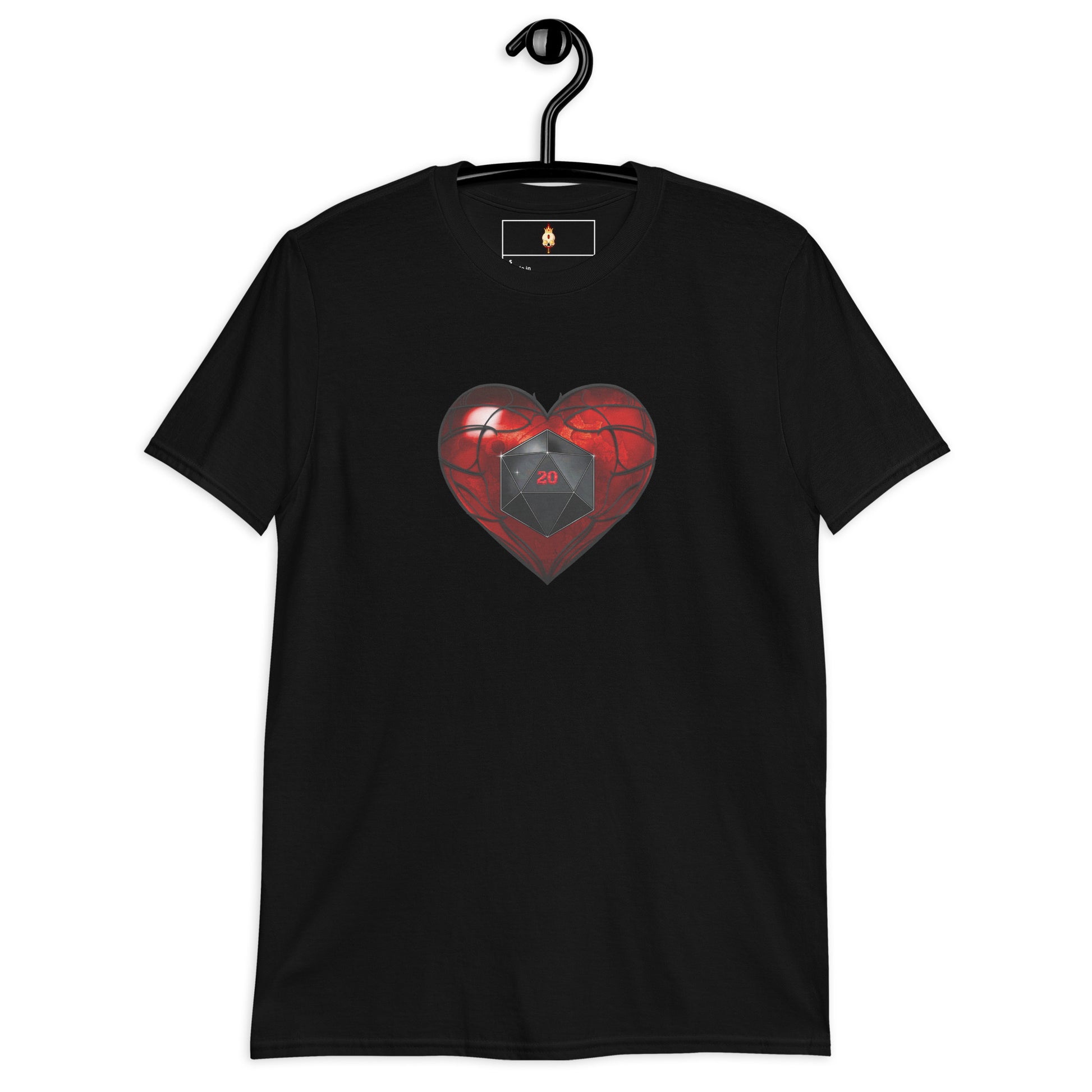 D20 Heart (Red) Short-Sleeve Unisex T-Shirt