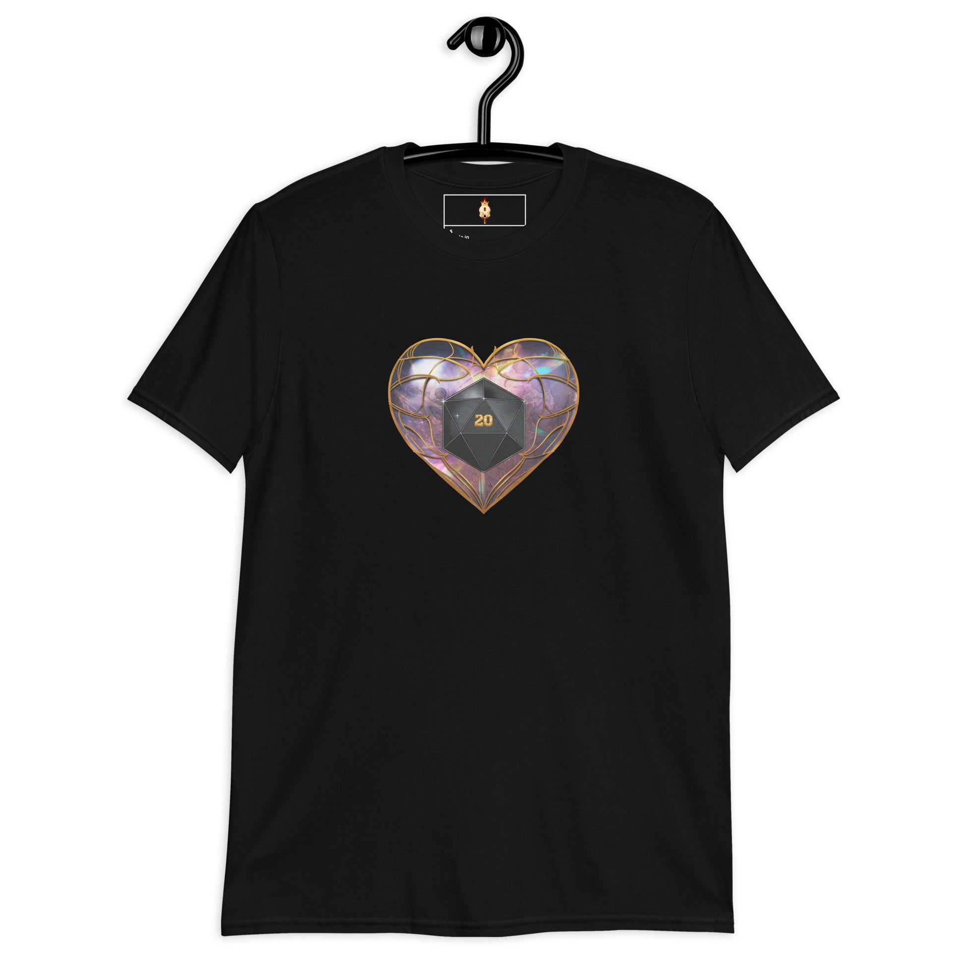 D20 Heart (Prismatic) Short-Sleeve Unisex T-Shirt