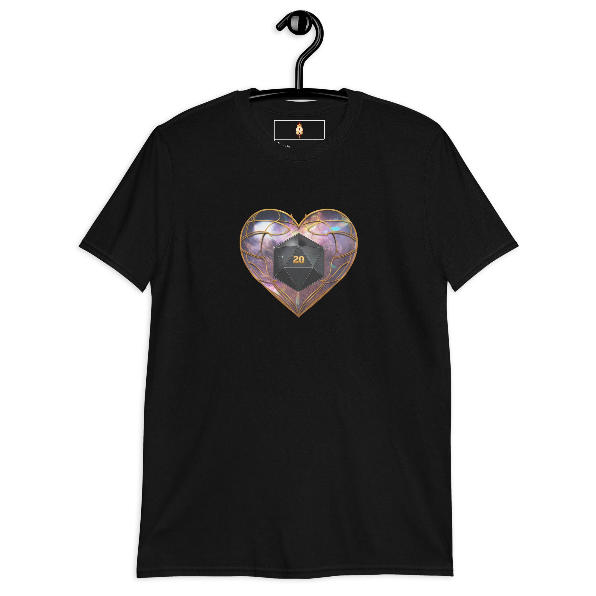 D20 Heart (Prismatic) Short-Sleeve Unisex T-Shirt