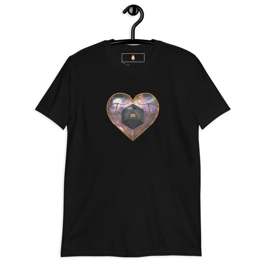 D20 Heart (Prismatic) Short-Sleeve Unisex T-Shirt