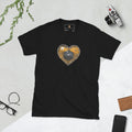 D20 Heart (Yellow) Short-Sleeve Unisex T-Shirt