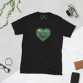 D20 Heart (Green) Short-Sleeve Unisex T-Shirt