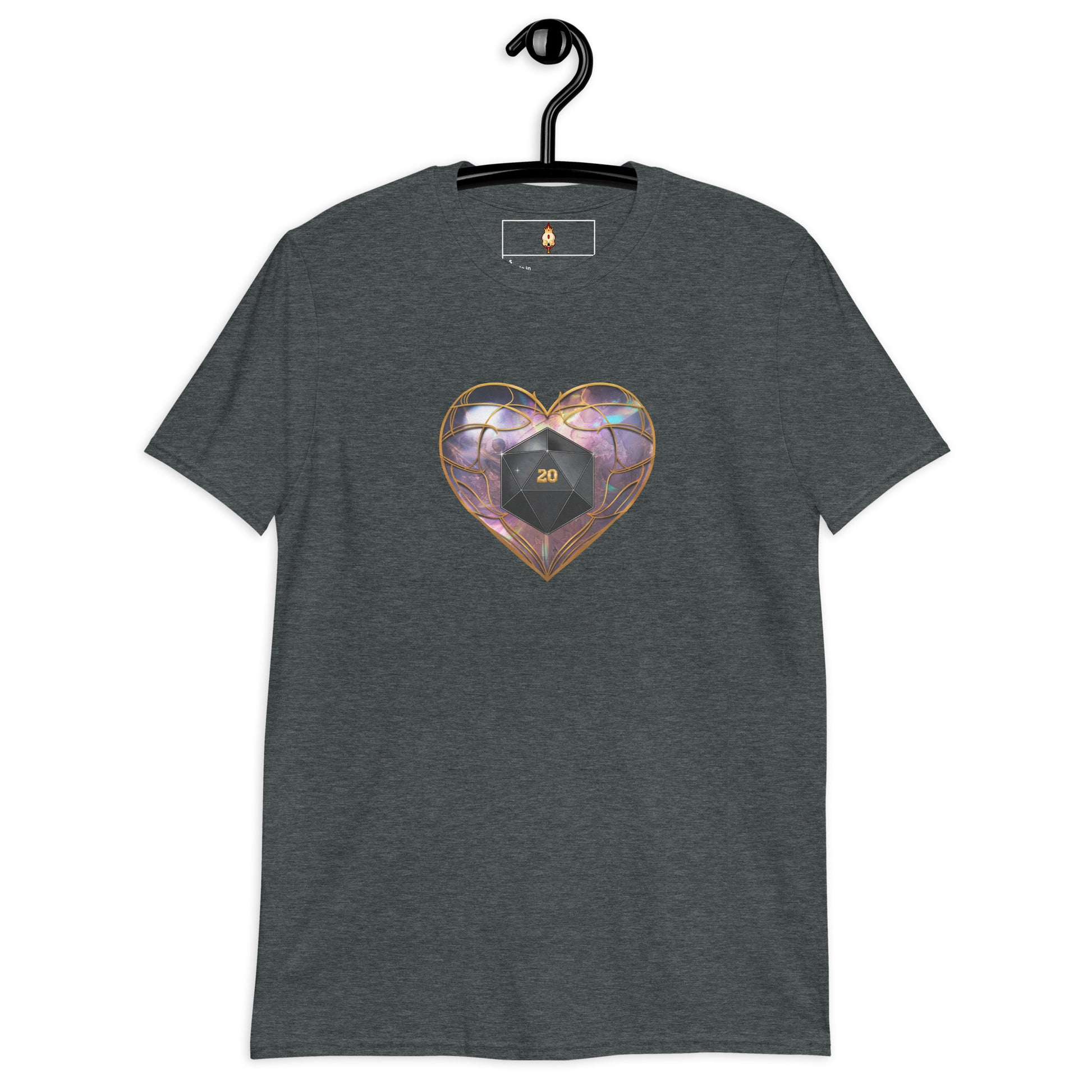 D20 Heart (Prismatic) Short-Sleeve Unisex T-Shirt