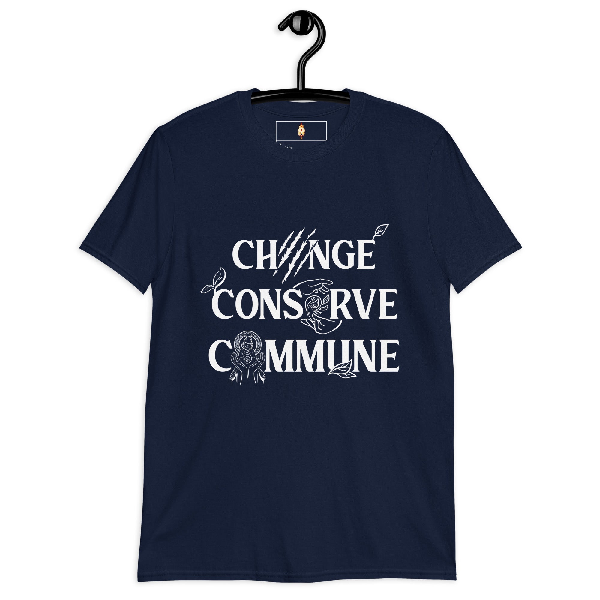 Change, Conserve, Commune - Short-Sleeve Unisex T-Shirt