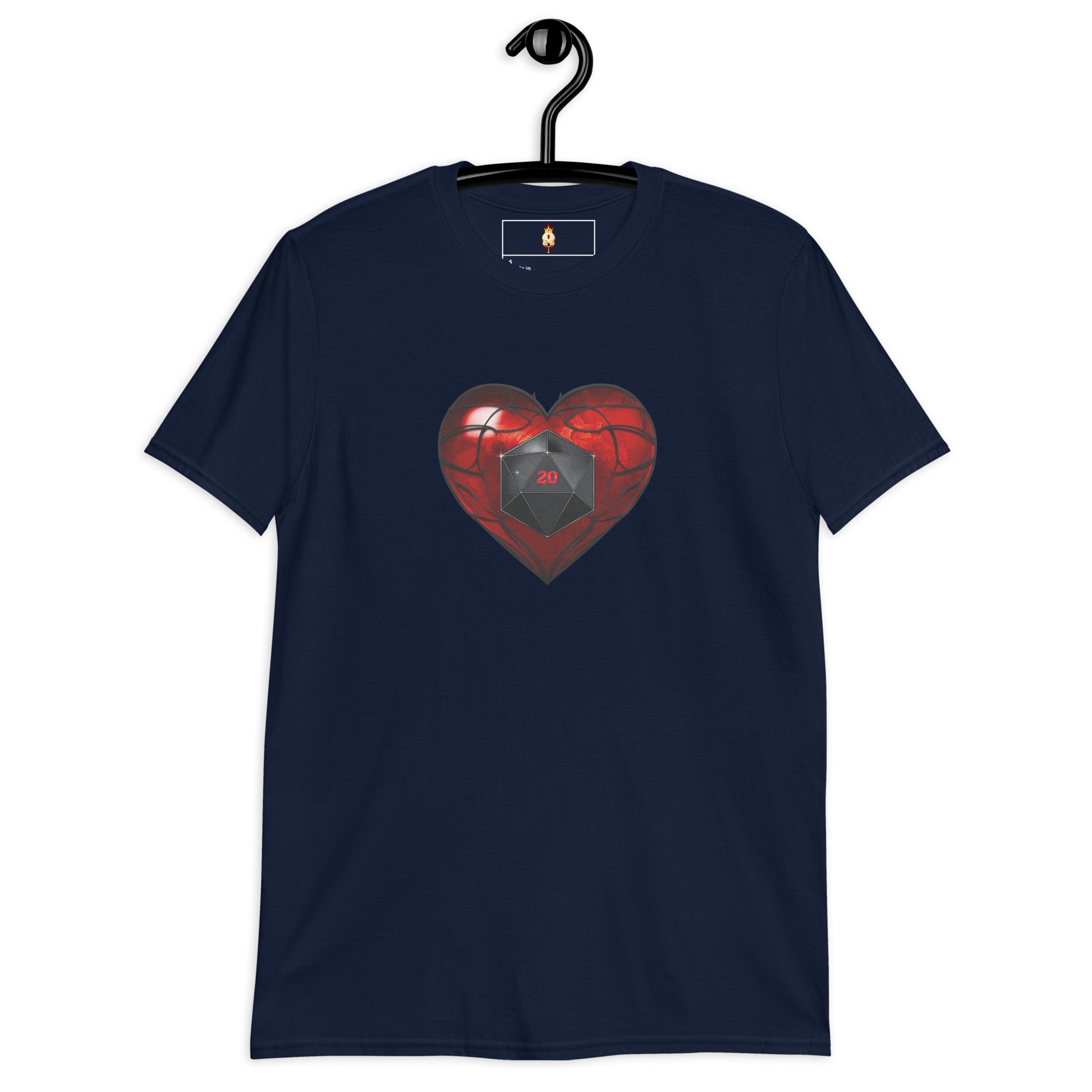 D20 Heart (Red) Short-Sleeve Unisex T-Shirt