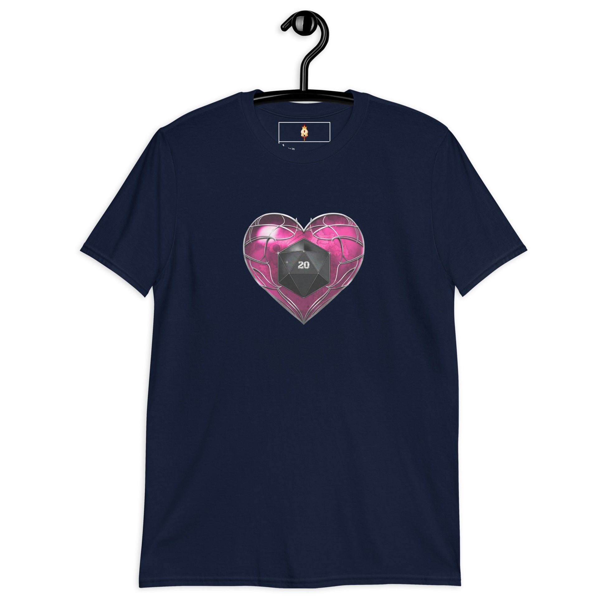 D20 Heart (Pink) Short-Sleeve Unisex T-Shirt