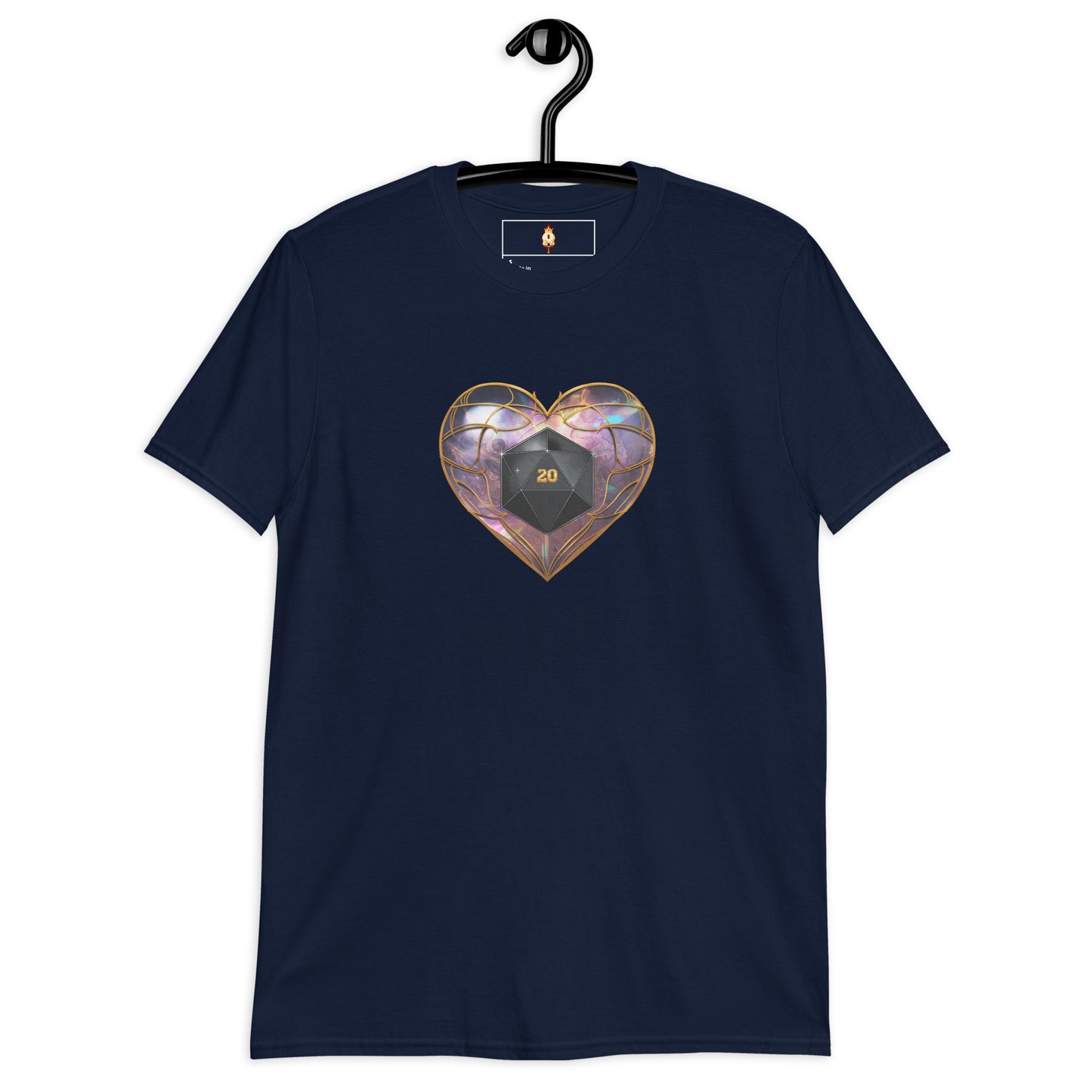 D20 Heart (Prismatic) Short-Sleeve Unisex T-Shirt