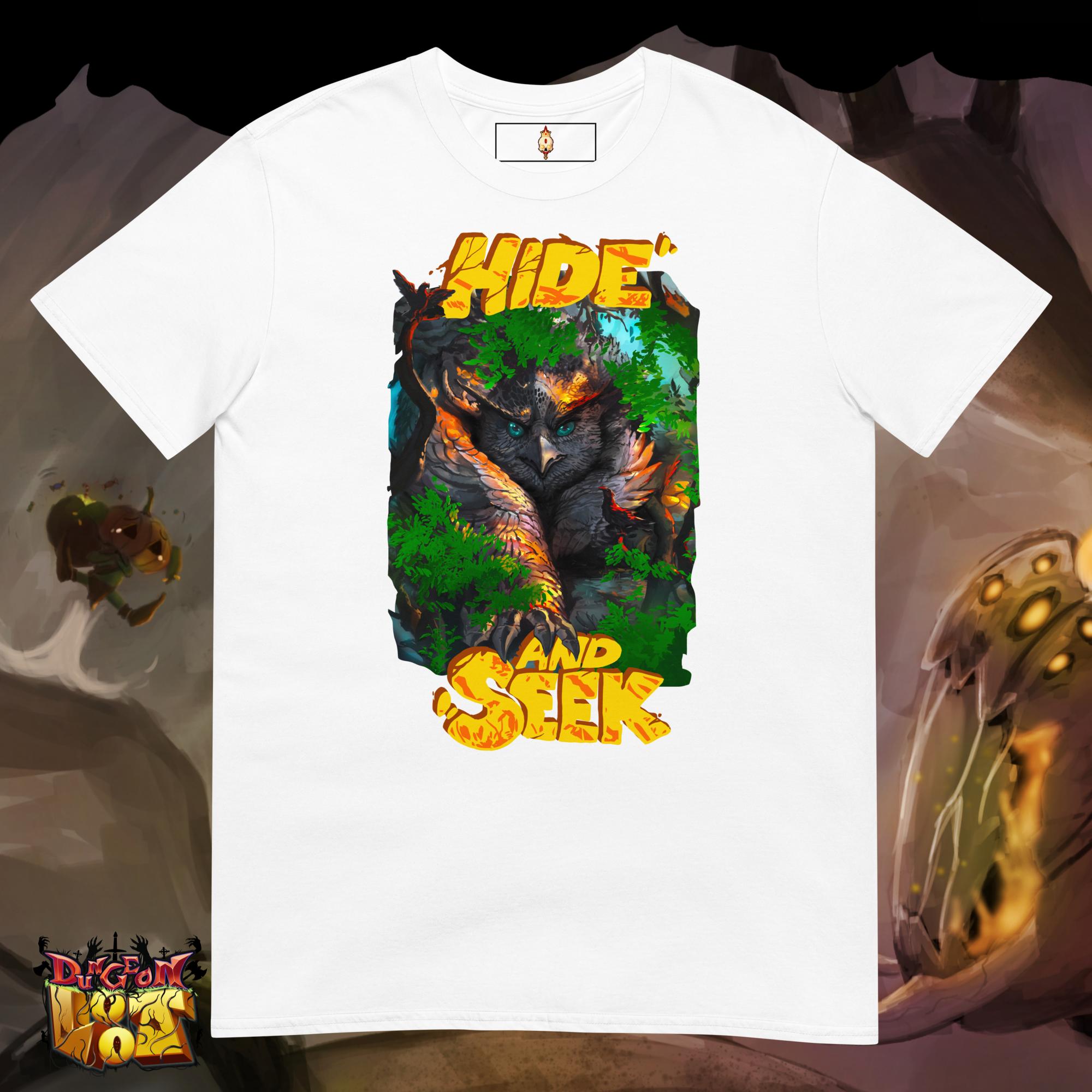 Hide and Seek (orange) - Short-Sleeve Unisex T-Shirt