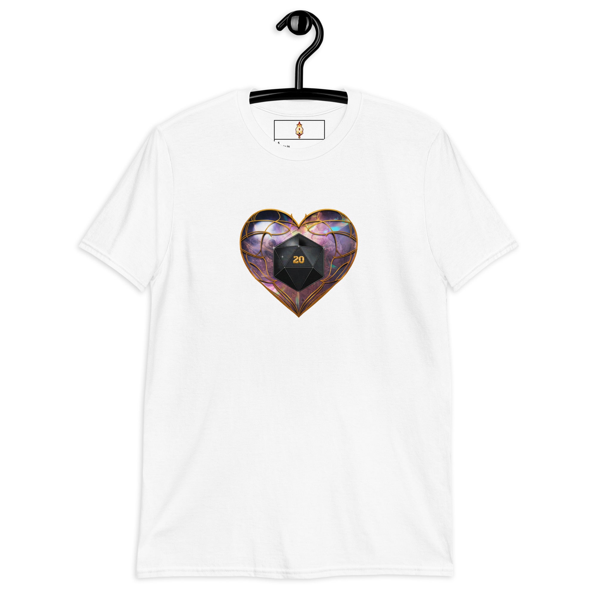 D20 Heart (Prismatic) Short-Sleeve Unisex T-Shirt