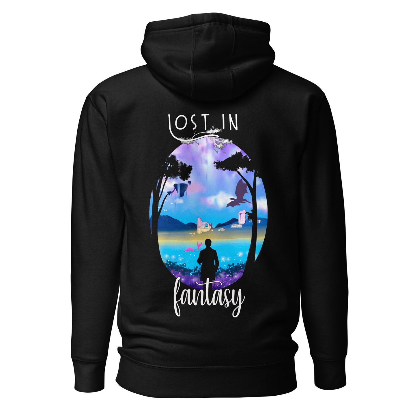 Lost In Fantasy - Unisex Hoodie (back design)