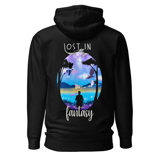 Lost In Fantasy - Unisex Hoodie (back design)