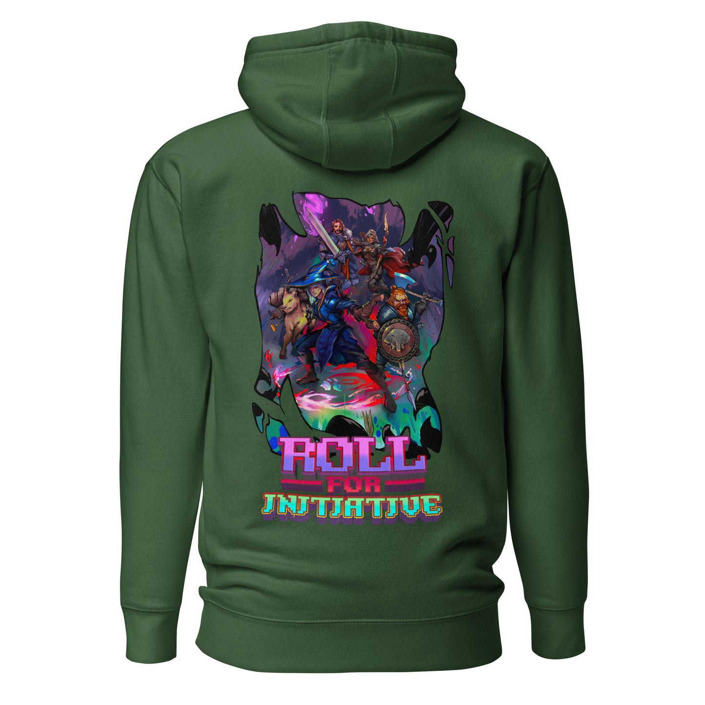 Roll For Initiative - Unisex Hoodie (back design)