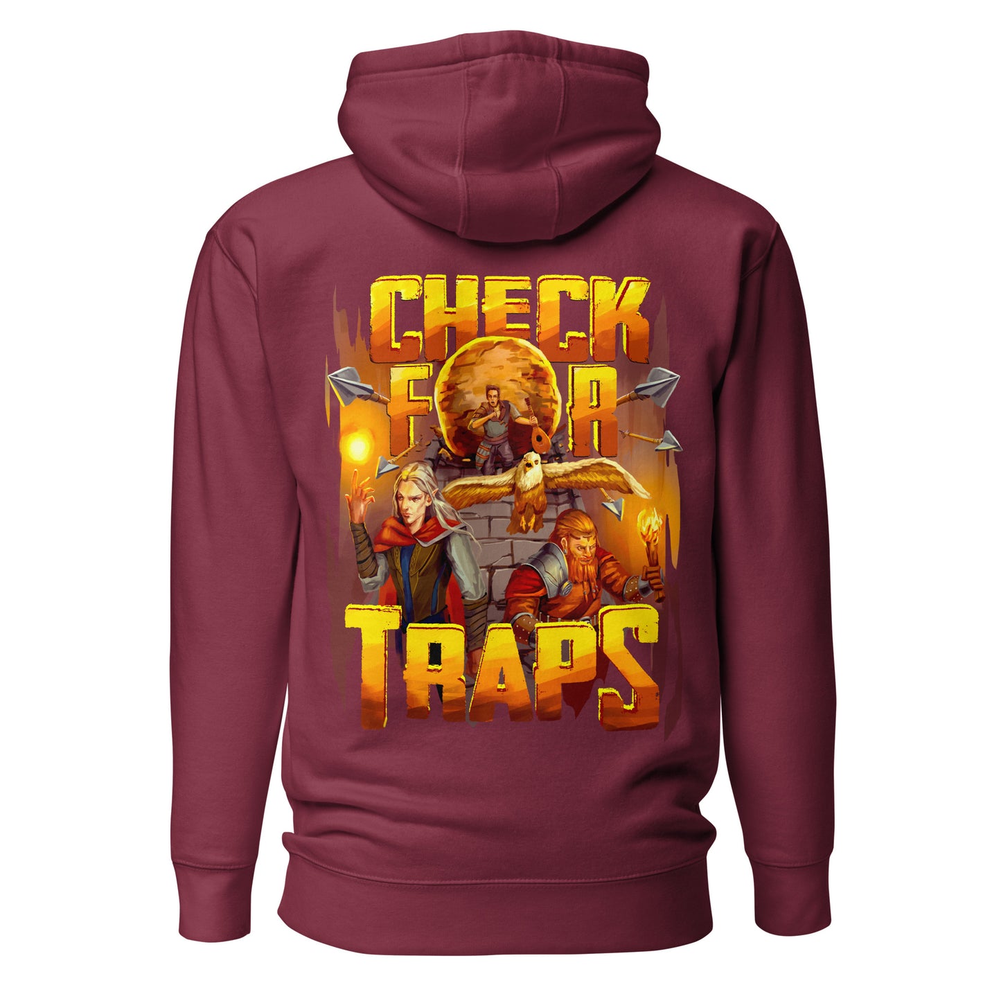 Check For Traps - Unisex Hoodie (back design)