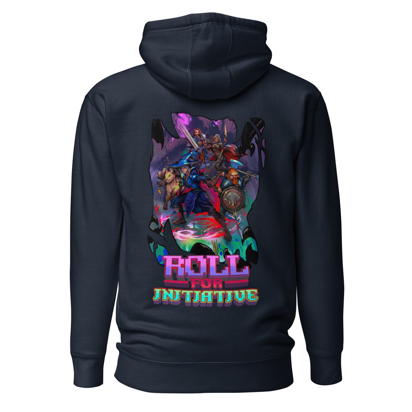 Roll For Initiative - Unisex Hoodie (back design)