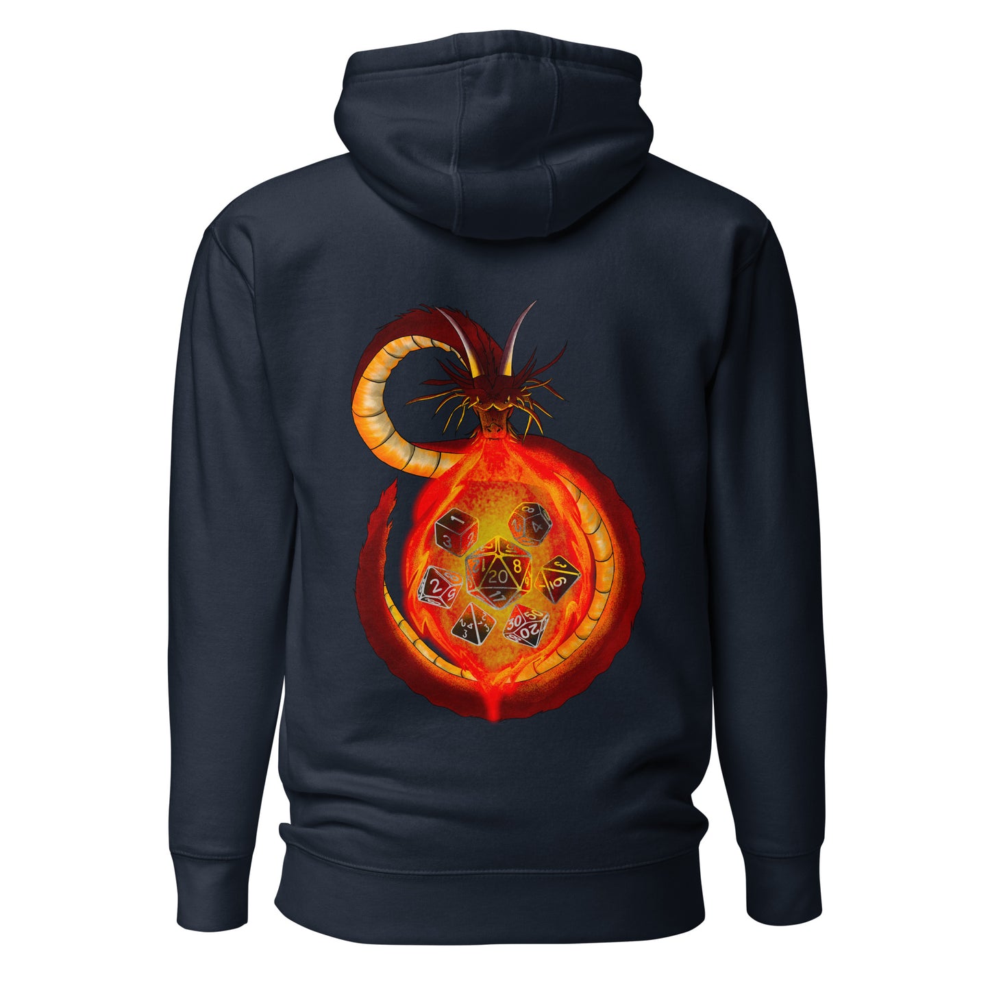 Dragon Forged Dice - Unisex Hoodie (back design)