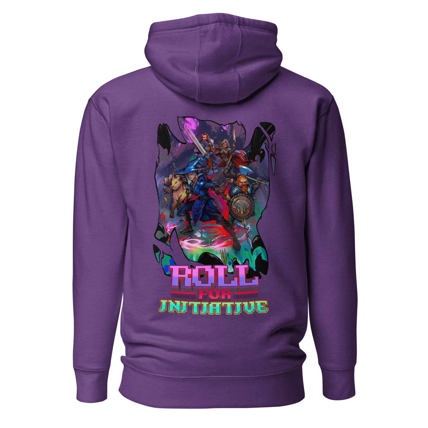 Roll For Initiative - Unisex Hoodie (back design)