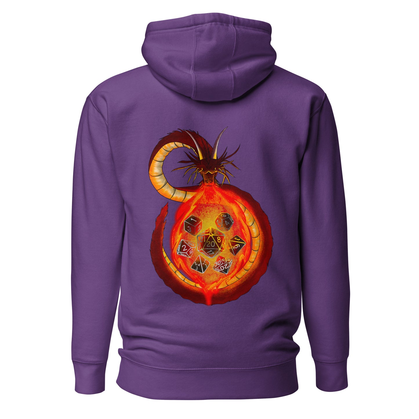 Dragon Forged Dice - Unisex Hoodie (back design)