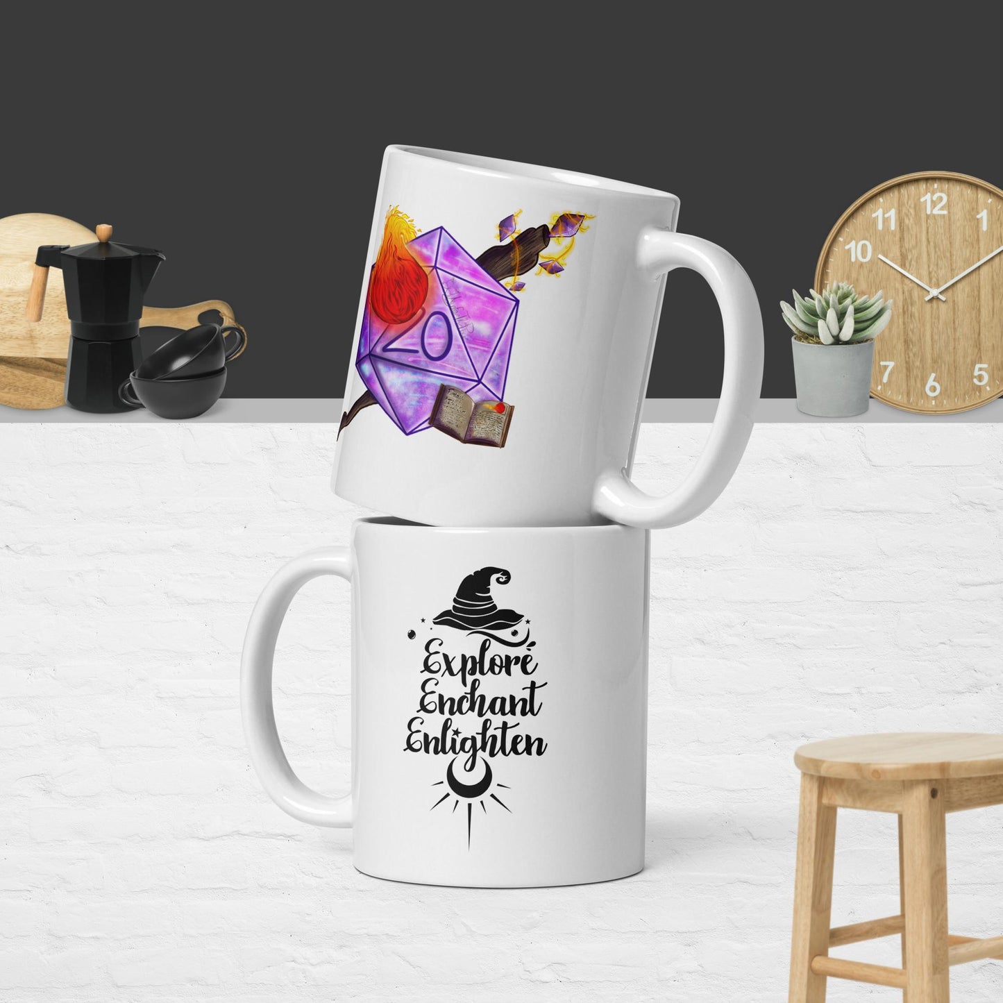 Wizard - White glossy mug