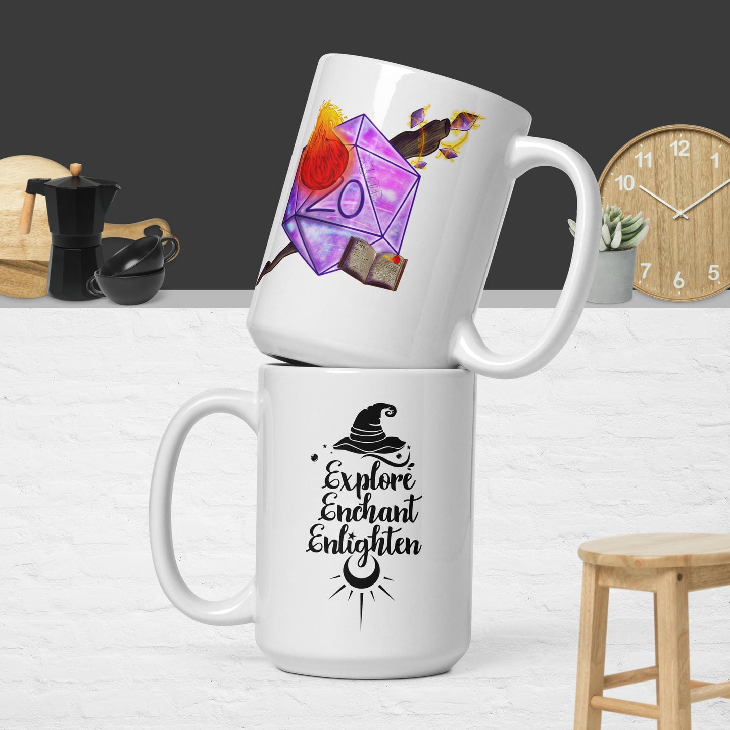 Wizard - White glossy mug