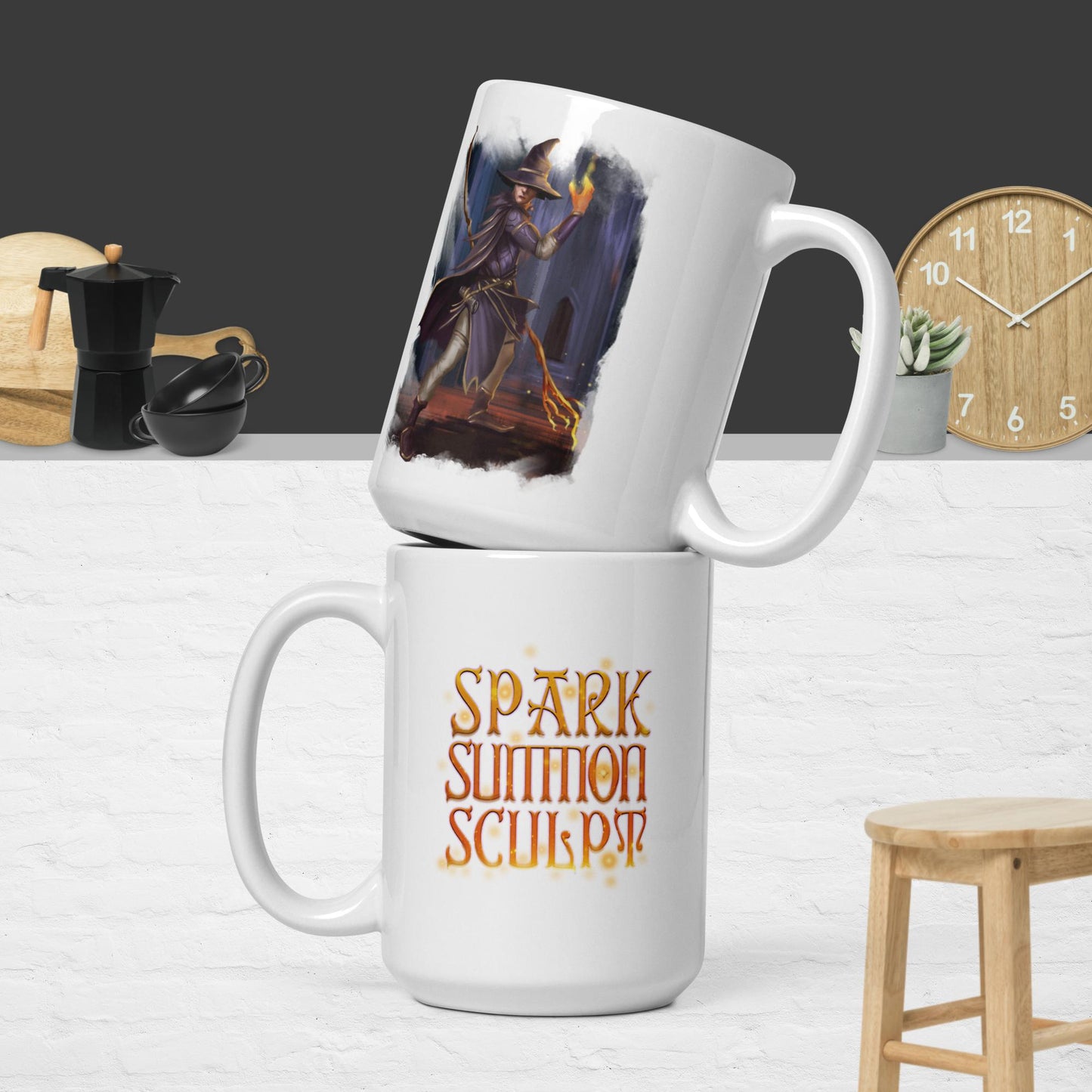 Sorcerer - White glossy mug